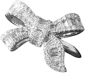 Furcsa Gyűrű Fehér Gyűrű Női Gyűrű Íj 6-11 925 Stílusú Ezüst Esküvői Drágakő Gyűrű Állat Gyűrűk Gyerekeknek